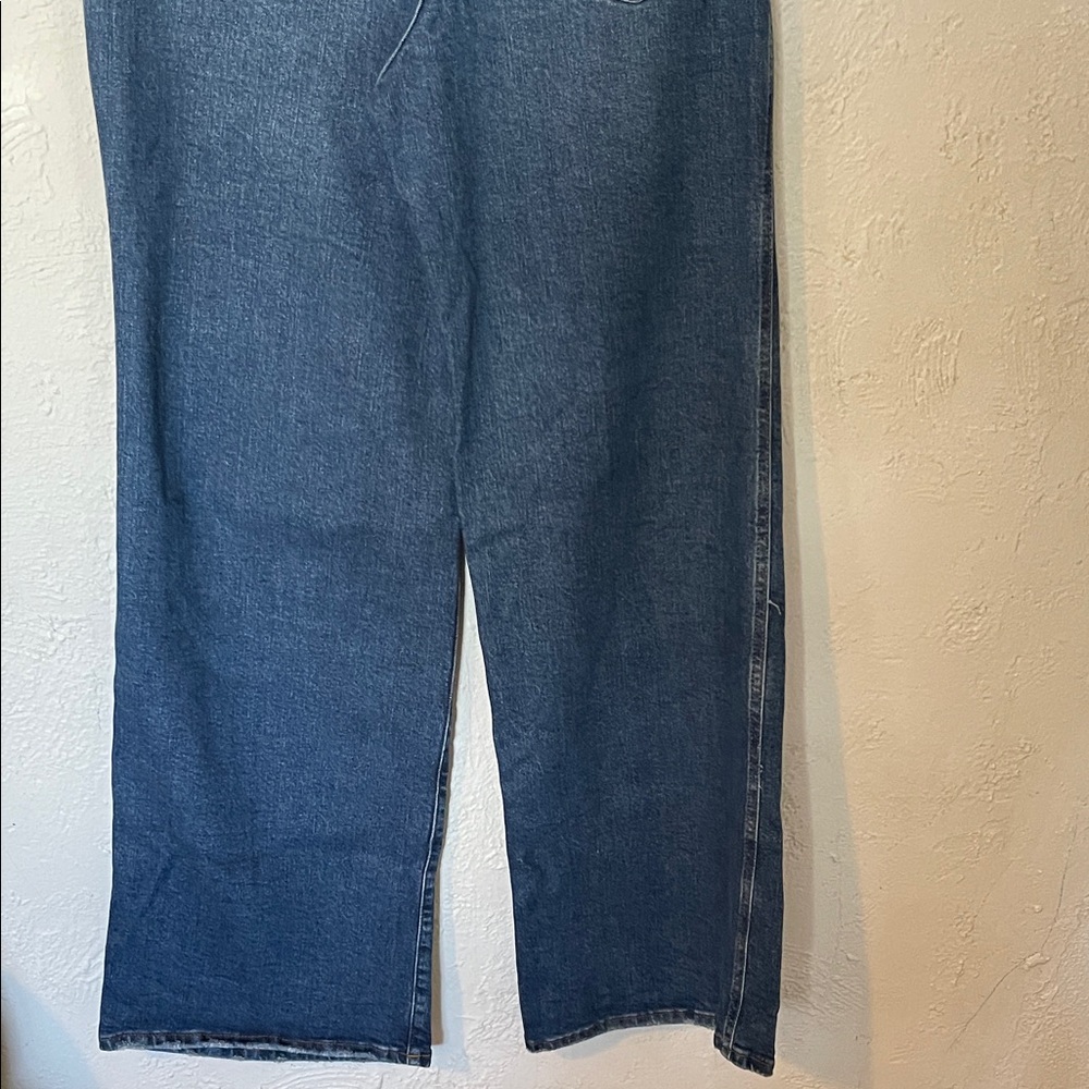Good American Dark Blue Good Skate High Rise Loose Leg - Picture 8 of 8